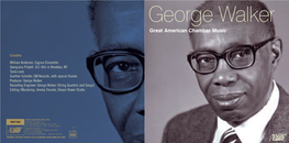 George Walker Great American Chamber Music