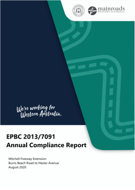 EPBC 2013/7091 Annual Compliance Report
