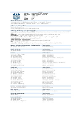 International Field Indexed and Peer-Reviewed E-Journal Published Three-Montly (January, April, July, and October)