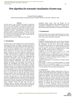 New Algorithm for Automatic Visualization of Metro Map