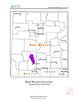 Jornada Draw Watershed (HUC8 13030103)