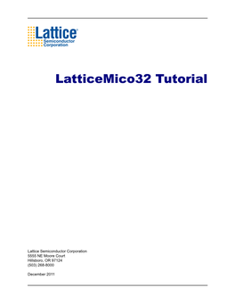 Latticemico32 Tutorial