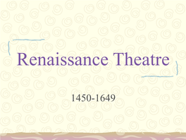 English Renaissance Theatre