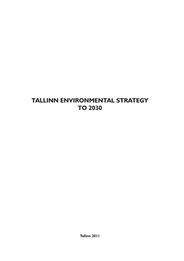 Tallinn Environmental Strategy to 2030