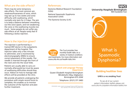 What Is Spasmodic Dysphonia? What Causes Spasmodic Types of Dystonia, E.G