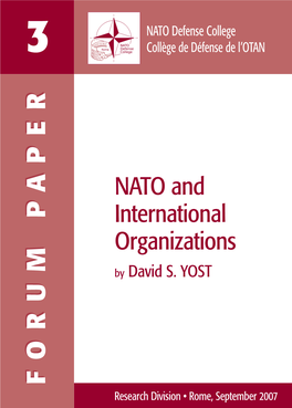 NATO and International Organizations