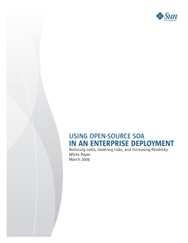 IN an ENTERPRISE DEPLOYMENT Reducing Costs, Lowering Risks, and Increasing Flexibility White Paper March 2009 Sun Microsystems, Inc