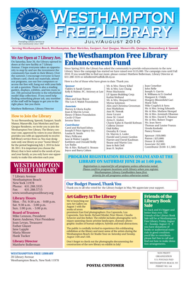 The Westhampton Free Library Enhancement Fund