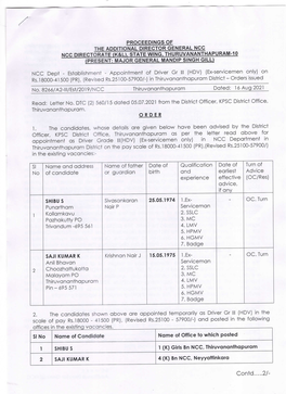 Appointment of Driver Gd-Ii Trivandrum District