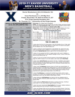 2010-11 PJ GAME ONE NOTES.Indd