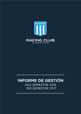 Informe De Gestión 2017