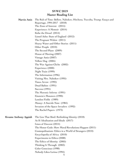 SVWC 2019 Reading List Full.Xlsx