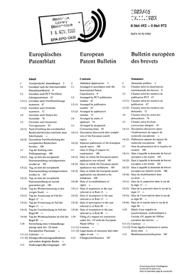 European Patent Bulletin 1982/46