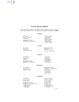 State Delegations