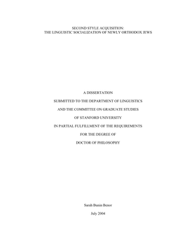 Benor Dissertation.Pdf