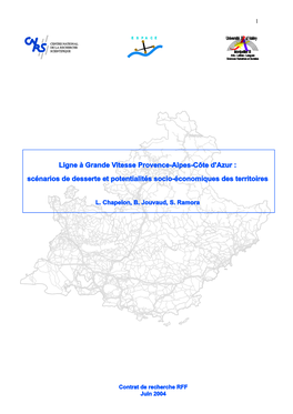 20.1 LGV PACA-Etude Potentiels Des Territoires- Juin 2004