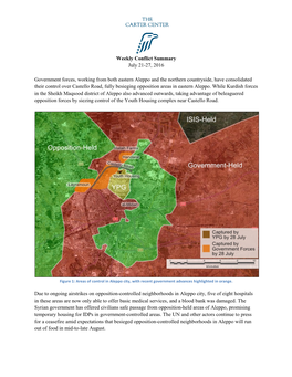 Weekly Conflict Summary July 21-27, 2016