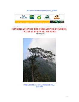 Threatened Conifers Project Vietnam Final Report