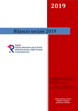 Bilancio Sociale 2019