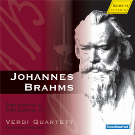 Johannes Brahms String Quartet C Minor | Streichquartett C-Moll Op