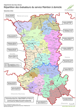 Répartition Des Évaluateurs Du Service Maintien À Domicile