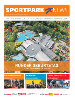 Sportpark News Ausgabe FRÜHJAHR 2018