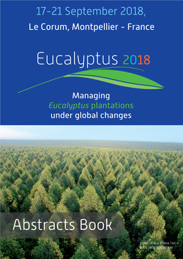 Eucalyptus 2018 17-21 September 2018, Le Corum, Montpellier - France