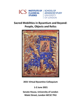 Sacred Mobilities in Byzantium and Beyond: People, Objects and Relics