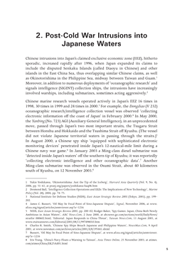 2. Post-Cold War Intrusions Into Japanese Waters