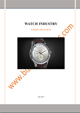 Watch Industry