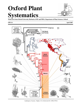 Oxford Plant Systematics with News from Oxford University Herbaria (OXF and FHO), Department of Plant Sciences, Oxford