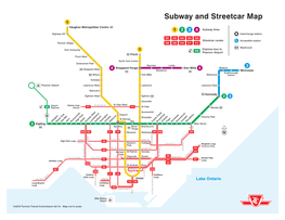 TTC Subway and Streetcar Map (Printable) – February 2019