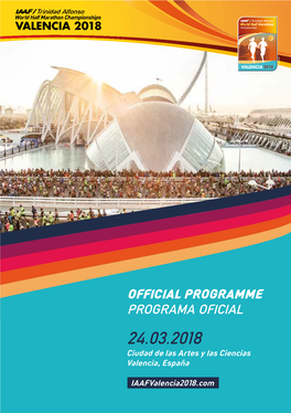 Official Programme / Programa Oficial 24.03.2018