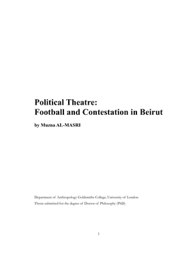 Football and Contestation in Beirut by Muzna AL-MASRI