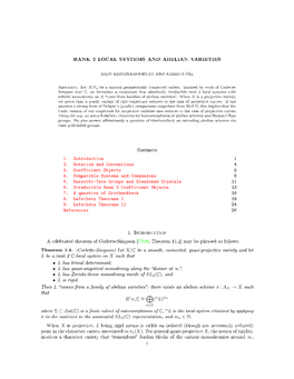 Rank 2 Local Systems and Abelian Varieties