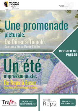 Dossier De Presse – Quartiers D'été Du Musée D'ixelles