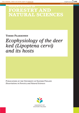 Lipoptena Cervi) and Its Hosts