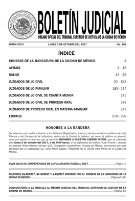 Índice Consejo De La Judicatura De La Ciudad De México 4