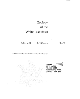 Geology of the White Lake Basin