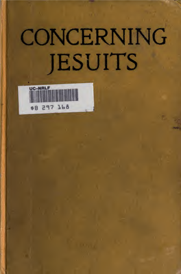 Concerning Jesuits ^