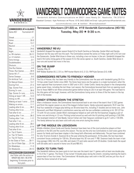 VANDERBILT COMMODORES GAME NOTES Vanderbilt Athletic Communications H 2601 Jess Neely Dr