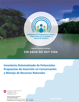 Inventario Sistematizado De Potenciales Propuestas De Inversión En Conservación Y Manejo De Recursos Naturales