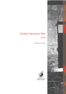Onslow Structure Plan Final
