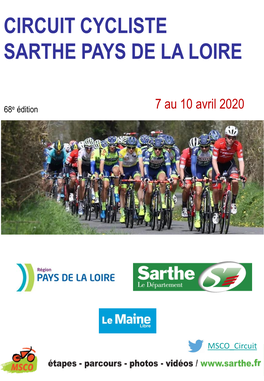 Circuit Cycliste Sarthe Pays De La Loire