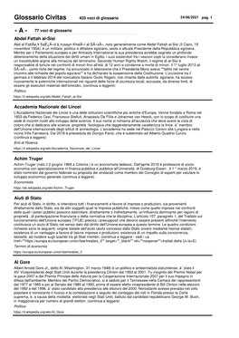 Lista Glossario Civitas 435 Voci Di Glossario 24/06/2021 Pag