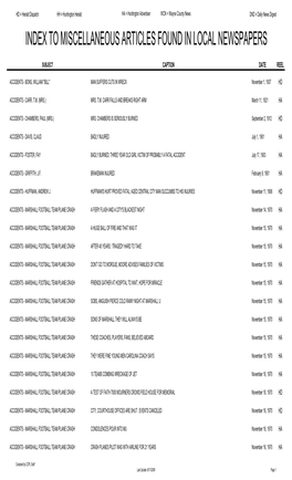 Huntington History Index 8-11