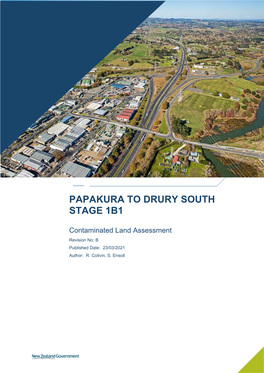 Contaminated Land Assessment Revision No: B Published Date: 23/03/2021 Author: R