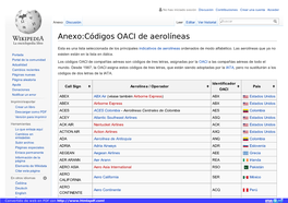 Anexo:Códigos OACI De Aerolíneas