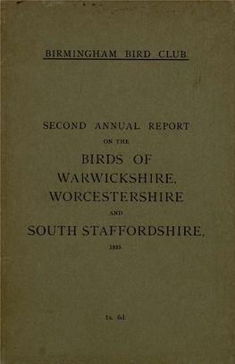Birds of Warwickshire, Worcestershire South