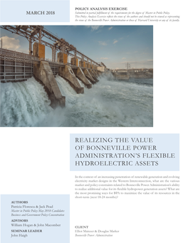 Realizing the Value of Bonneville Power Administration's Flexible